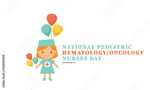 National Pediatric Hematology Oncology Nurses Day. Concept Design Background.