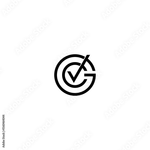 VCG,CGV,GCV,VGC alphabet letter icon logo