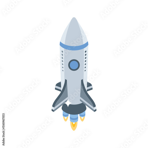 Check out this isometric style icon of launch