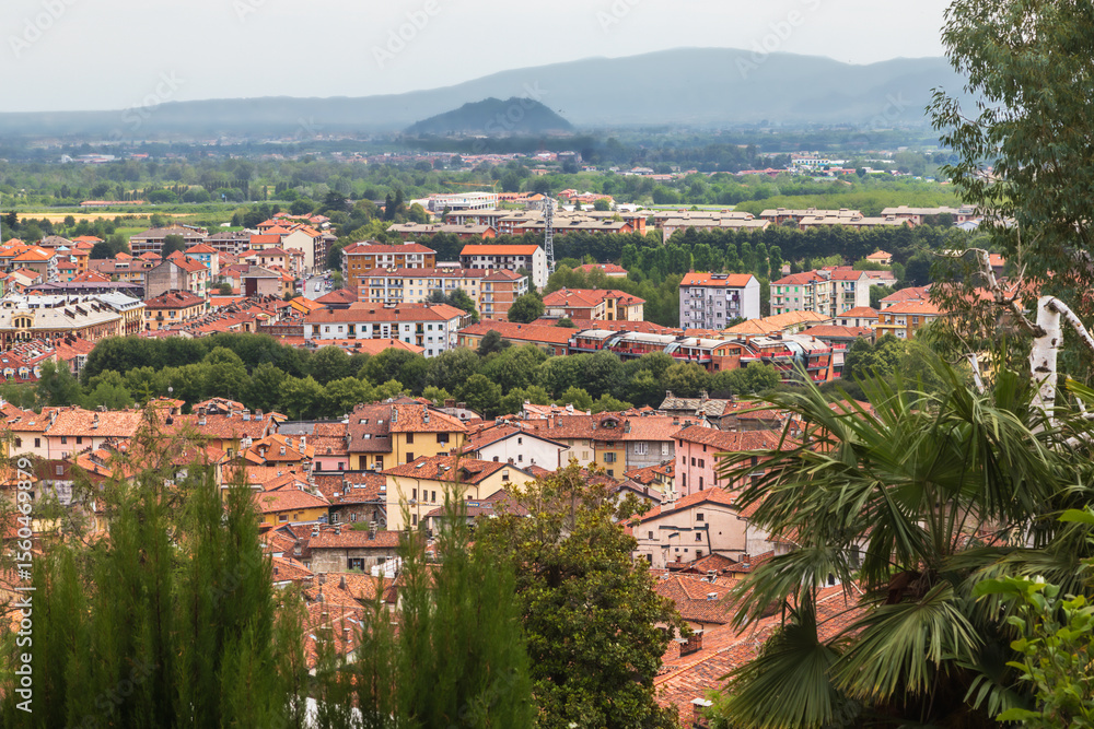 Fototapeta premium Pinerolo, town in Italian Piedmont