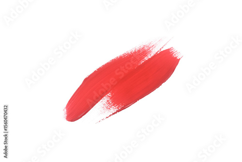 Wallpaper Mural Red watercolor paint brush stroke isolated on transparent background. watercolor png.	 Torontodigital.ca