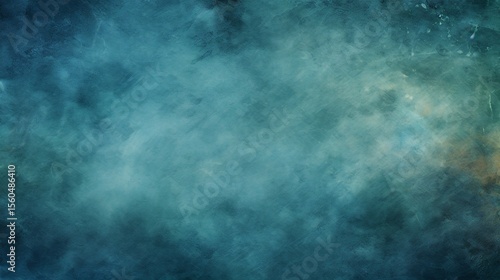 Abstract textured backdrop with deep teal and muted blues.  A painterly, mottled effect creates a sense of depth and dimension.  Muted tones suggest a cool, atmospheric feel