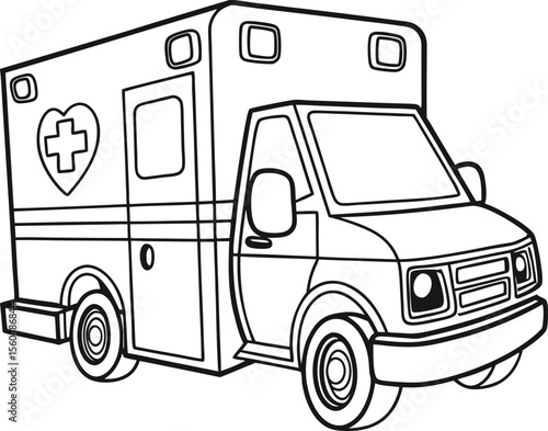 Cute Cartoon Vehicles Coloring Book Pages