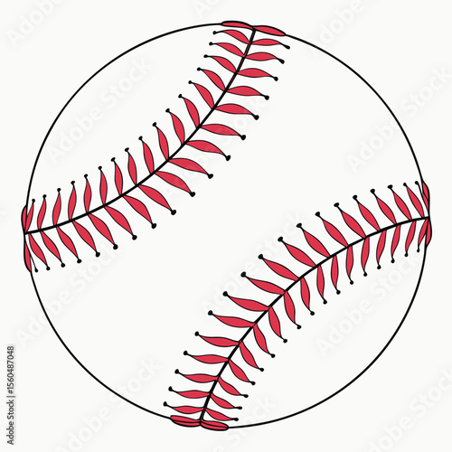 Classic Baseball Stitching Design