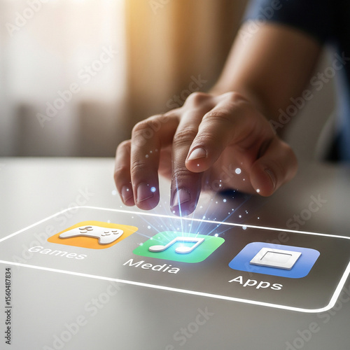 Futuristic Mobile Phone Interface