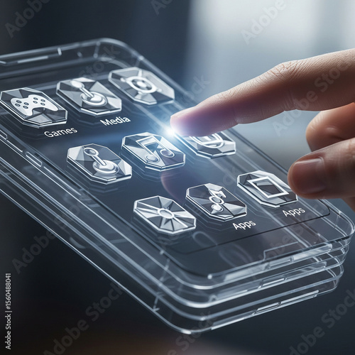Futuristic Mobile Phone Interface