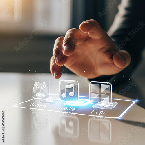 Futuristic Mobile Phone Interface