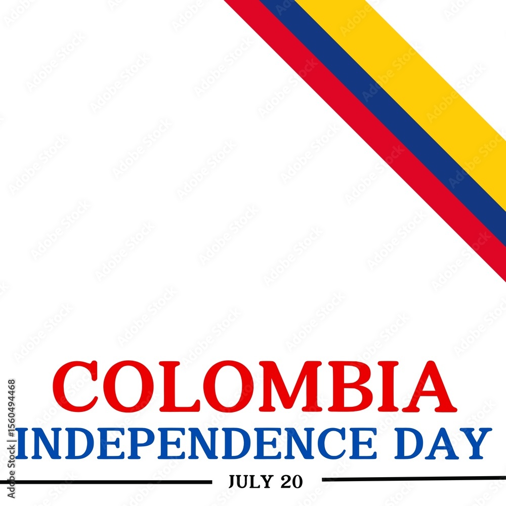 Fototapeta premium Colombia Independence Day 