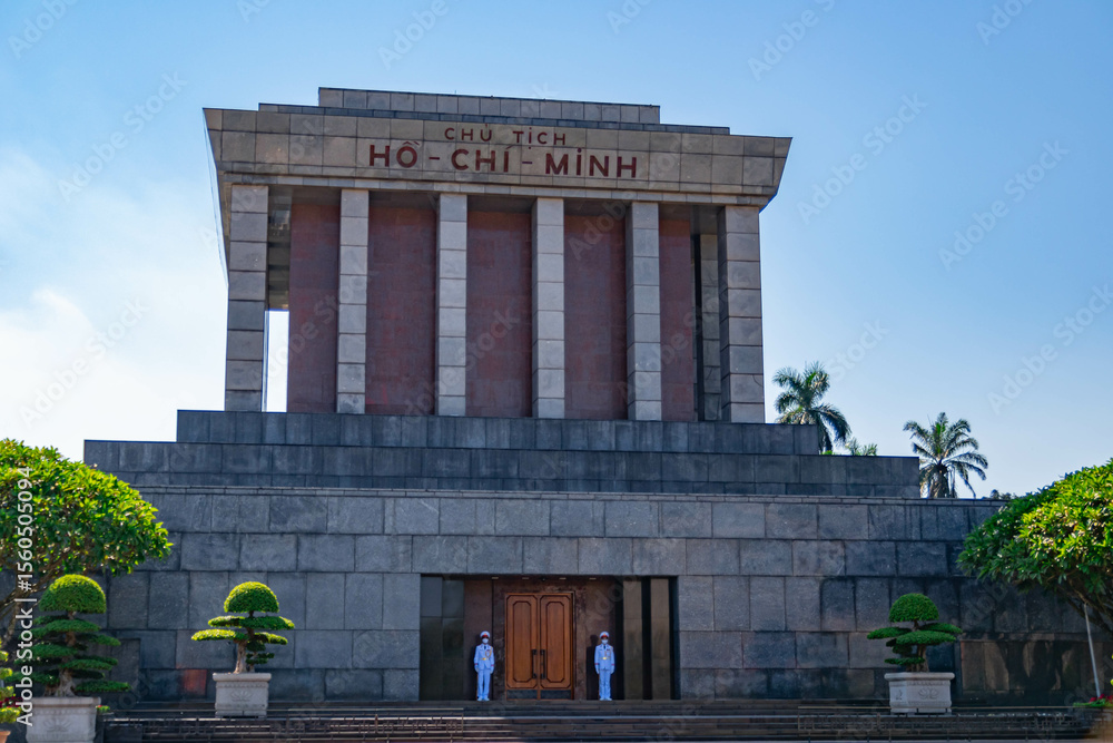 Φωτογραφία Ho Chi Minh mausoleum view in Hanoi city in Vietnam