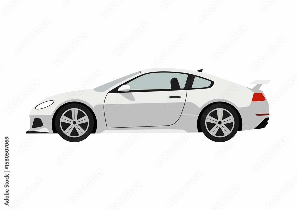 sports car isolated on white sports car isolated on white