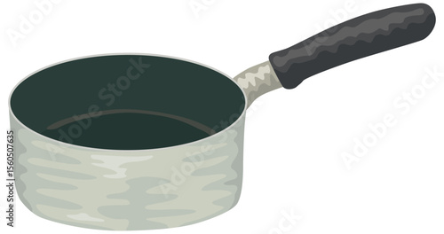 片手鍋のイラスト ベクター素材