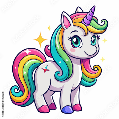 Fantasy Rainbow Design with Artistic Touch