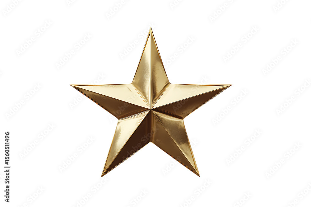 Obraz premium Shiny gold star on black background. Achievement, success, excellence concept.