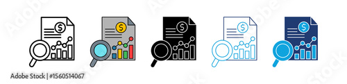 Financial Projections multiple icon