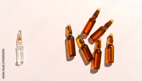 Vitamin Injection Vials Amber Glass
