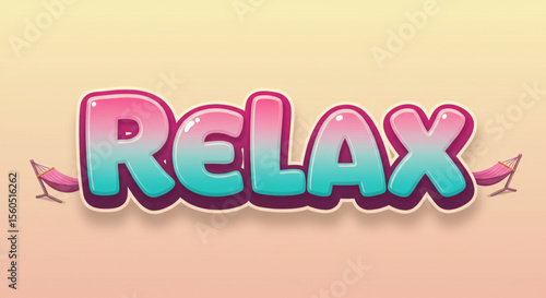Relaxing Summer Vibes  Hand-drawn  Typography Design