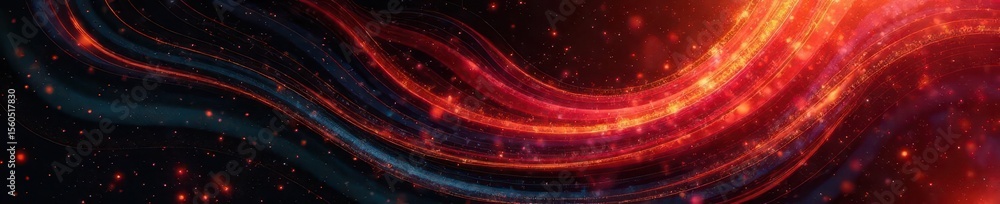 Obraz premium Abstract swirling design, black, red, and gold hues, wallpaper, rich, digital