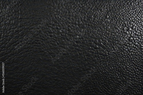 Black leather texture with reptile skin embossing , backgrounds, macro