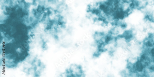 brush strokes blue  clouds  sky isolated on white background Fluffy texture strom