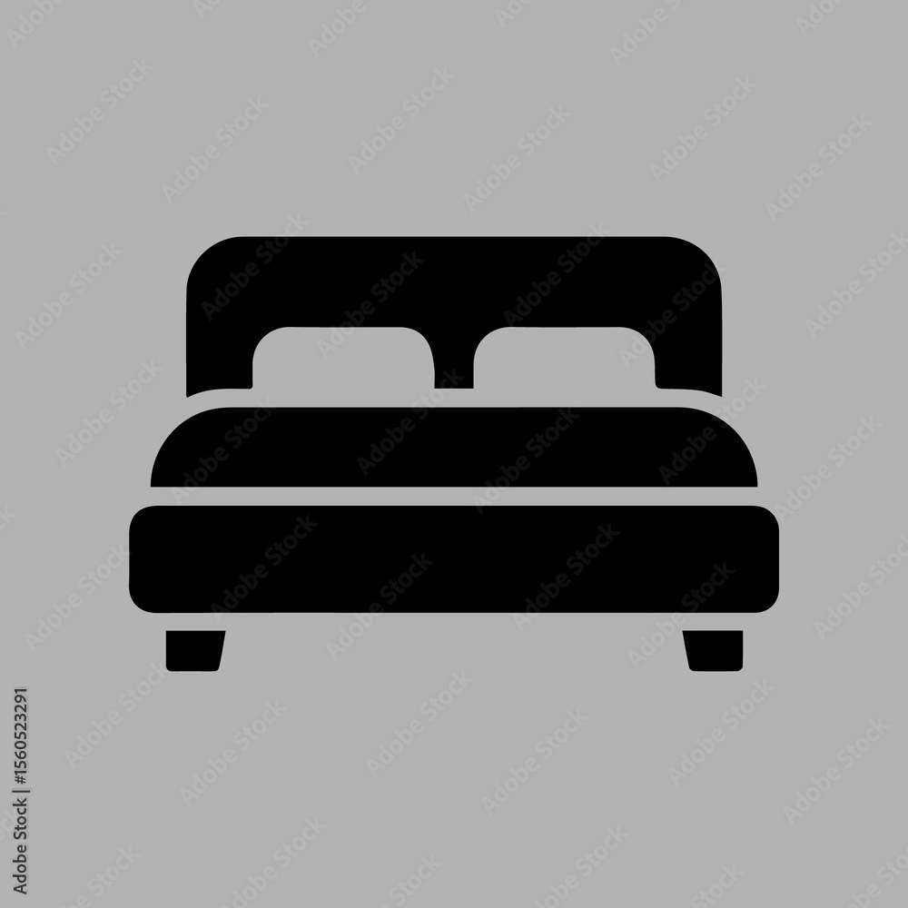 Bed Vector silhouette Free Download. Bed Vector silhouette Free Download.