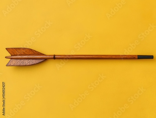 Chic wooden bow and arrow set with a stylish handcrafted finish and sophisticated detailing