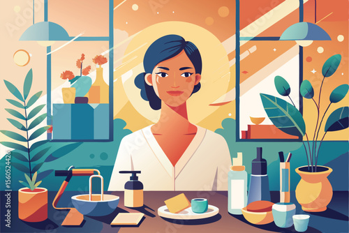 Calming Self.Care Morning Routine. Skincare and Wellness at Home