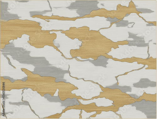 Abstract gold, gray and white marble effect creating modern and elegant design