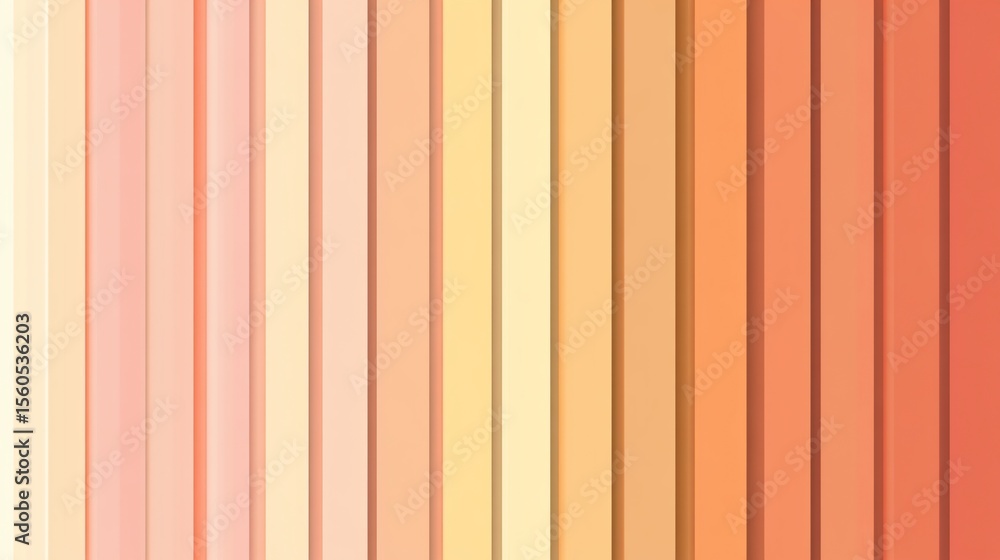 Obraz premium Colorful vertical stripes in shades of peach and orange create a warm backdrop