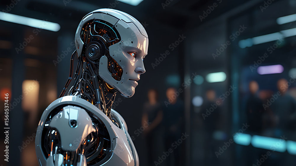 Fototapeta premium Futuristic Data Flow BackgroundAbstract Technology Circuit WallpaperCyber Network Background for Presentations