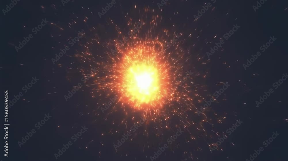 custom made wallpaper toronto digitalFiery Explosion of Sparks Creates a Mesmerizing Visual Effect on Dark Background