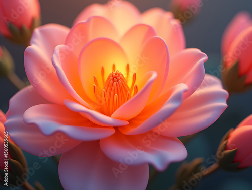 Colorful flower graphic poster PPT background, abstract flower computer wallpaper background