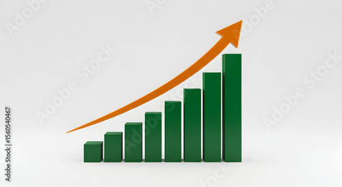 Exponential Growth: Visualizing Success & Financial Upward Trend AI Genrated Image