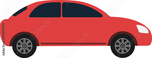 Red Sedan Car Clipart