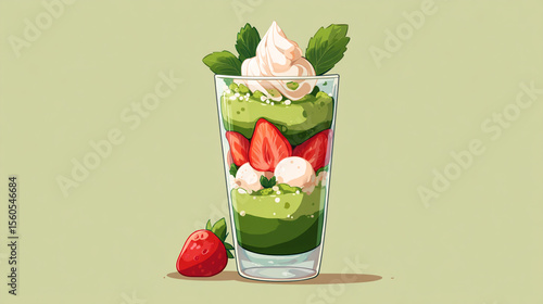 Vibrant Matcha Parfait
