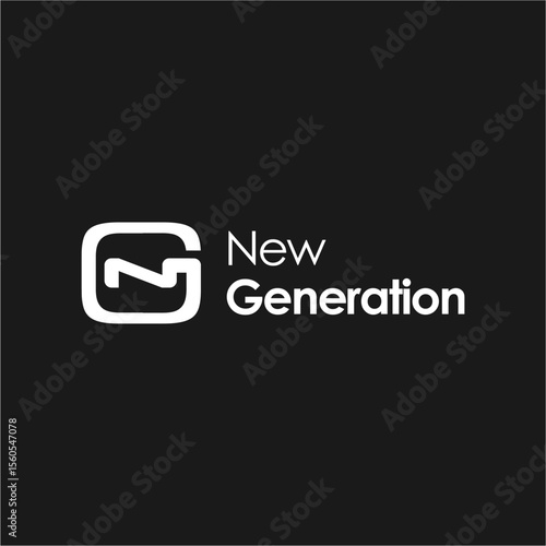Modern Tech Logo – "New Generation" Monogram Design