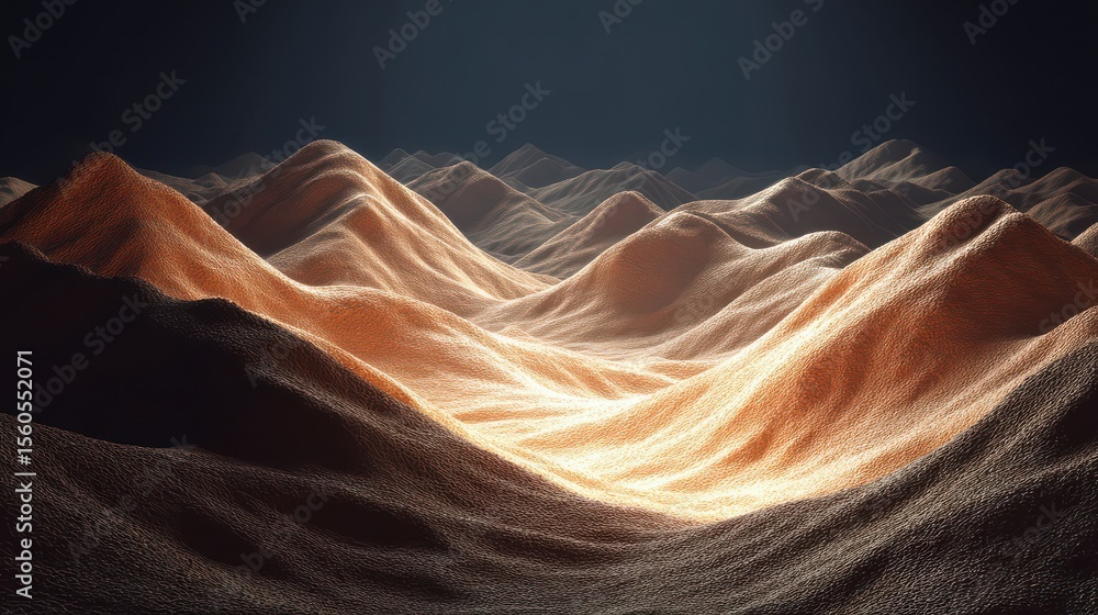 Obraz premium Sand bed stretching under still air across a wide plain : isolation theme 