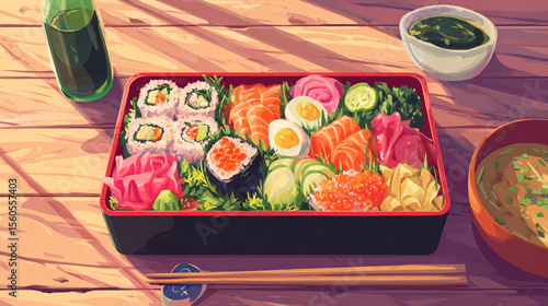 Colorful Anime Bento