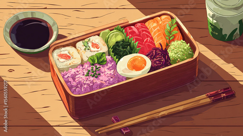 Colorful Anime Bento