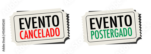 Evento cancelado, Evento postergado