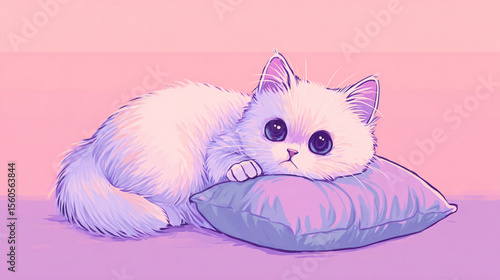 Pastel Gaze Kitten