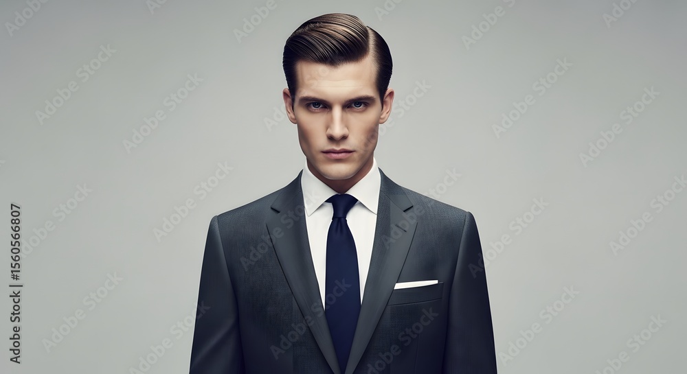 Portrait of a Man in a Sharp Suit Classic Style and Elegance Portrait of a Man in a Sharp Suit Classic Style and Elegance