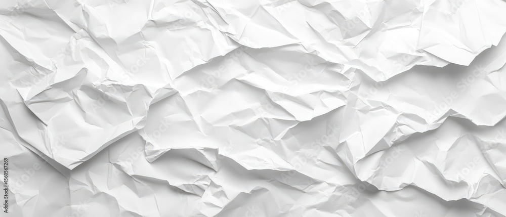 Obraz premium Crumpled white paper texture (11)