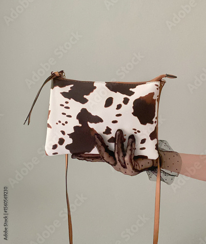 Bag in cow print 