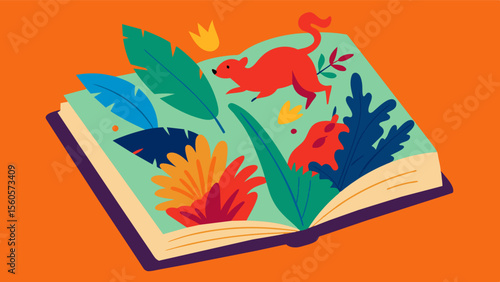 A sketchbook is filled with intricate drawings of plants and animals lovingly created by an elderly person who has found a new passion and outlet for creative expression.. Vector illustration