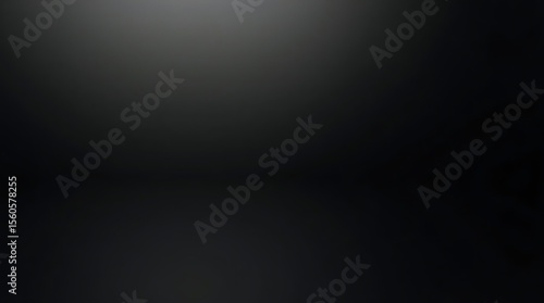A hyper realistic image captures a 4K resolution black gradient background, transitioning smoothly from very dark grey to inky black, emphasizing a sleek and sophisticated feel for digital displays.