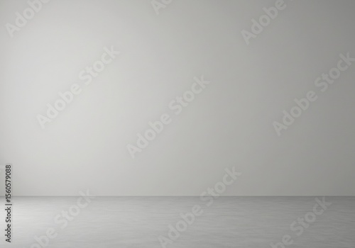 Wallpaper Mural Clean minimalist room background, light gray wall and floor texture, modern interior design backdrop Torontodigital.ca