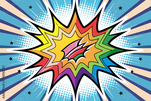 comic burst line vector collection pack