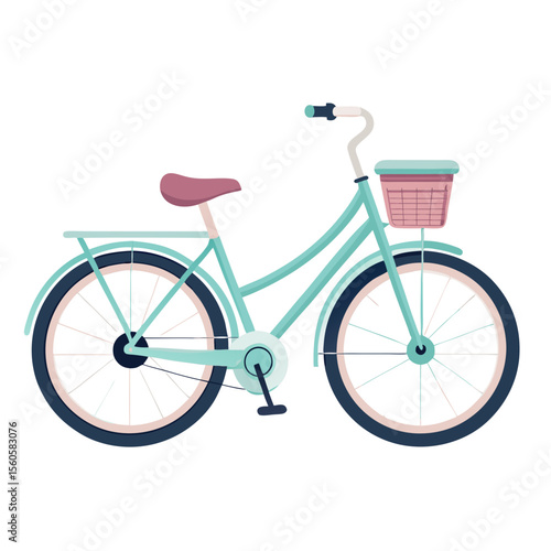  bicycle isolated on white background