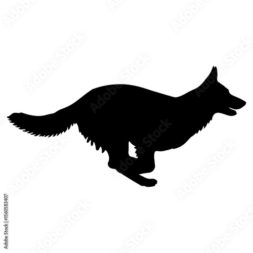 Funny German Shepard dog Vector, German Shepard dog Lover, Silhouette Clip Art