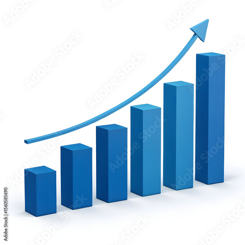 Free Download business chart with arrow and it is upping - GFXLoad